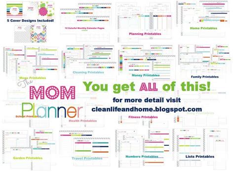 Home Management Binder Printable Planner Inserts PDF Etsy Mom