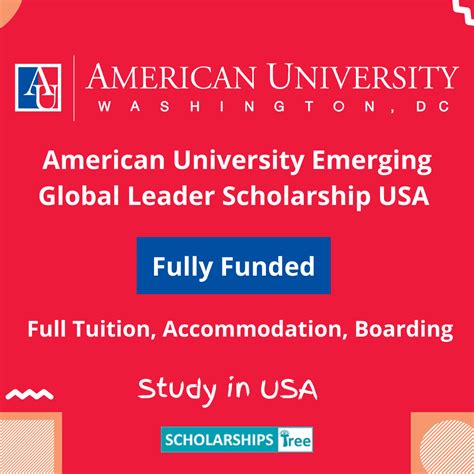 American University Emerging Global Leader Scholarship Usa Fully Funded
