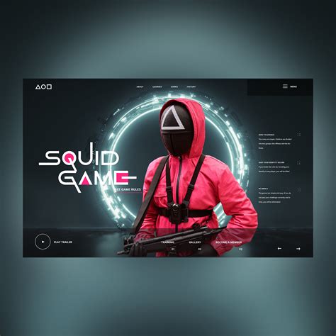 Squid Games Ui Design Concept On Behance