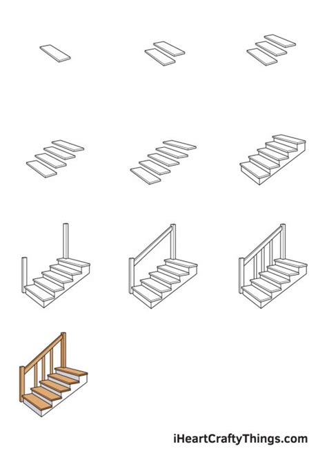 Stairs Drawing How To Draw Stairs Step By Step