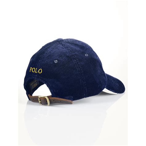 Polo Ralph Lauren Corduroy Hat In Blue For Men Lyst