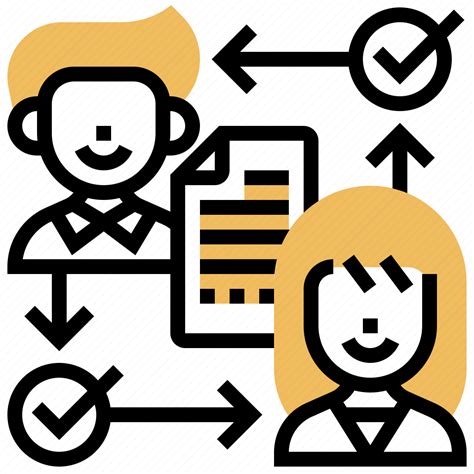 Approval Corporate Management Process Workflow Icon Download On