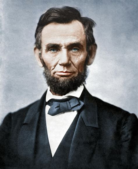 Abraham Lincoln Portrait 1863 Colorized Photograph By War Is Hell