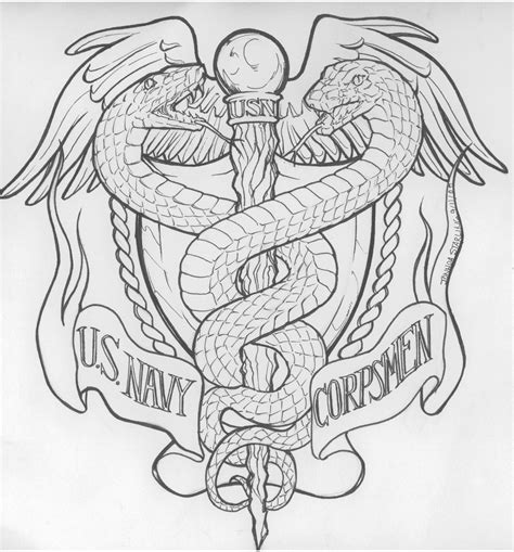 Navy Corpsman Tattoos Us Navy Corps Commish Request By Biomechlizardchick On DeviantART Us