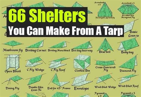 66 Shelters You Can Make From A Tarp Shtf Emergency Preparedness