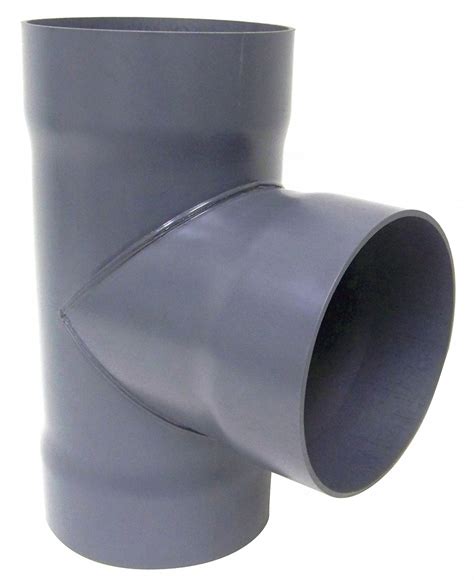 Plastic Supply Type I Pvc Tee 10 In Duct Fitting Diameter 20 34 In