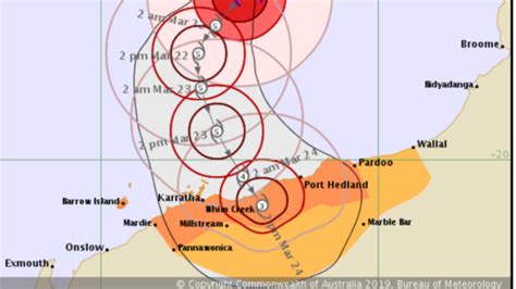 Cyclone Veronica Intensifies Into Category Five Tonight North West