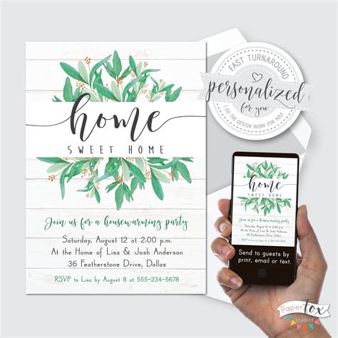 Housewarming Party Invitation Digital File For Etsy Canada In 2022