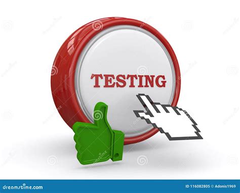 Testing Button Stock Illustration Illustration Of Button 116082805
