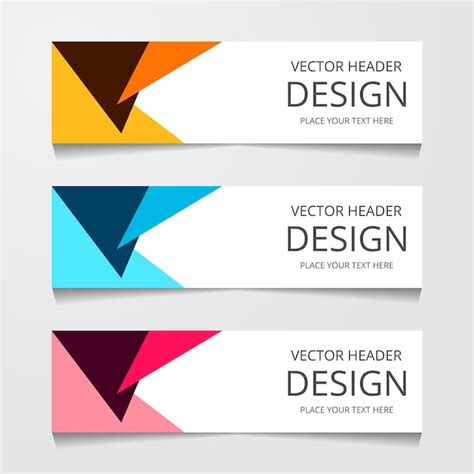 Free Vector Vector Abstract Web Banner Design Template Collection Of
