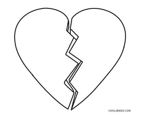 Printable broken heart coloring pages free tags : Free Printable Heart Coloring Pages For Kids | Cool2bKids