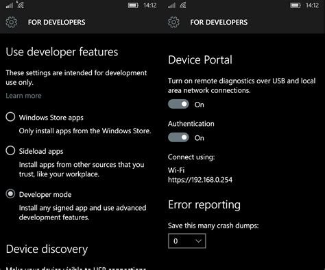 Device Portal For Sideloading Windows 10 Mobile Apps Unveiled On Msft