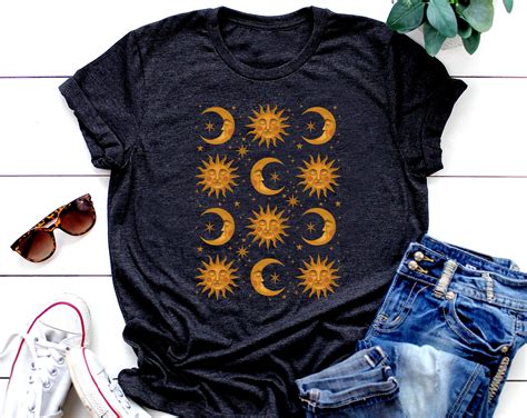 Celestial Dreams Classic T Shirt Astrology Shirt Sun And Etsy