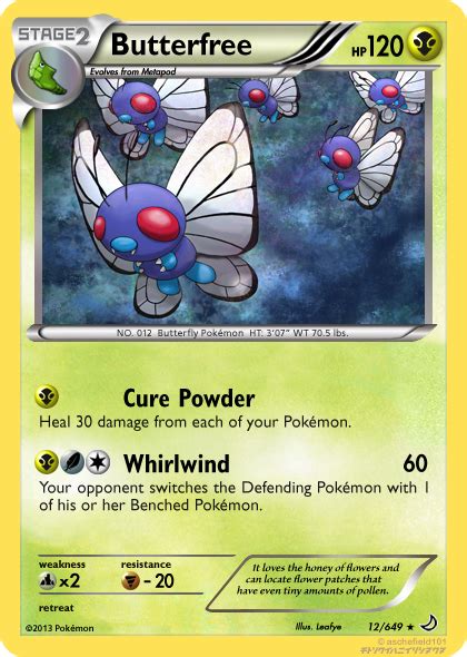 Butterfree's name is probably a combination of butterfly and free. 012 - Butterfree by Metagross101 on DeviantArt