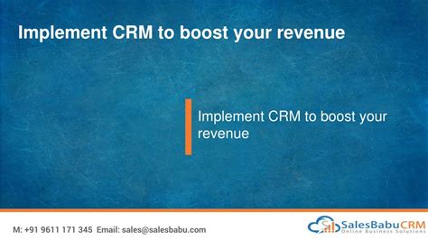 Ppt Implement Crm To Boost Your Revenue Powerpoint Presentation Free