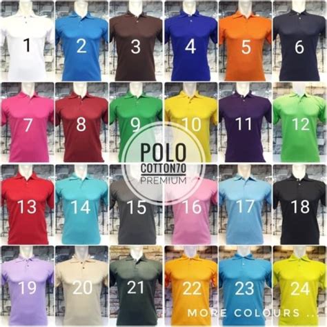 Jual Kaos Polo Shirt Kaos Kerah Polos Banyak Warna Yang Lainya M Jakarta Barat Toko