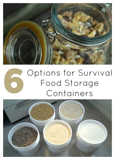 Food storage containers are essential for leftovers and lunches. 6 Options for Long Term Food Storage Containers | Survival ...