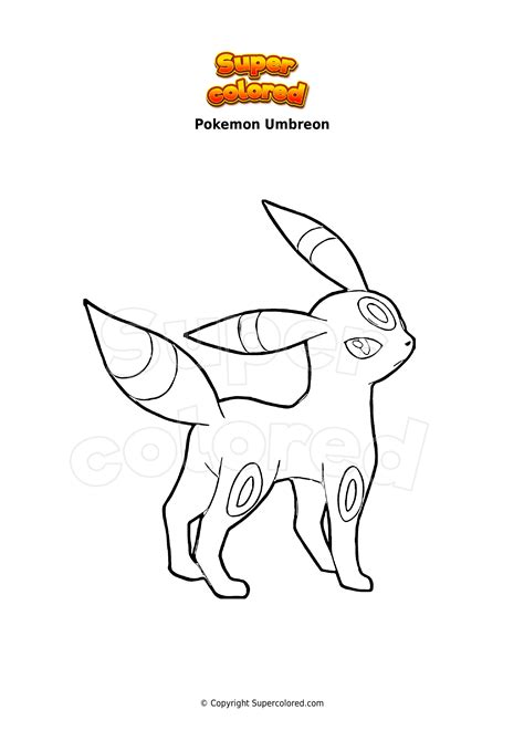 Umbreon Pokemon Coloring Page Coloring Home Pokemon Coloring Pages