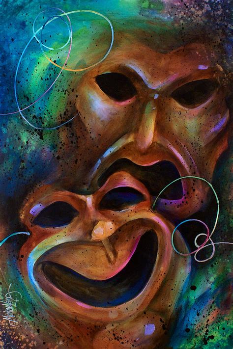 Drama Painting By Michael Lang
