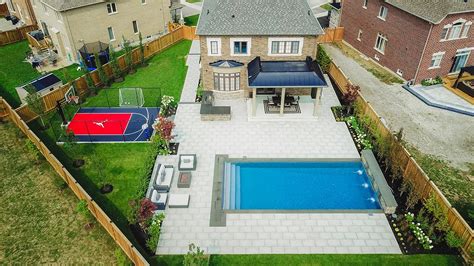 Modern Backyard Oasis Pool And Basketball Court Ep 4 Aquaspa
