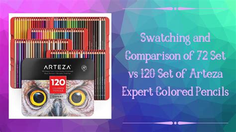 Arteza Colored Pencils 120 Color Chart
