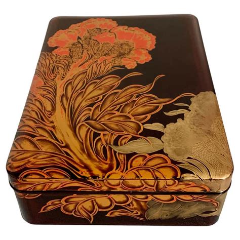 Large Japanese Lacquer Document Box Ryoshibako Edomeiji Period