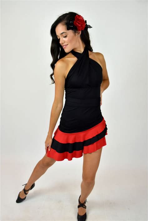 Black And Red Salsa Dress The Costume Closet
