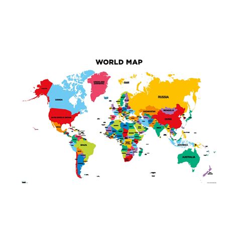 Trends International Map World 2022 Poster