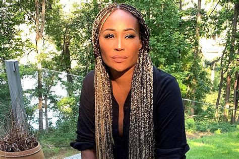 Cynthia Bailey Wears Black Suit With Sexy Sheer Bodysuit Style And Living
