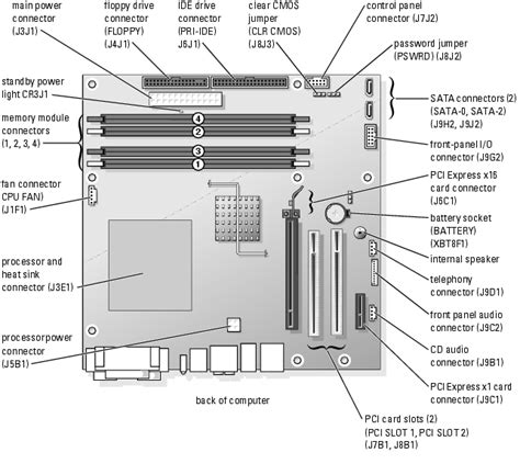 Solved Dell Mother Board E210882 Specs And Front Switch Connections