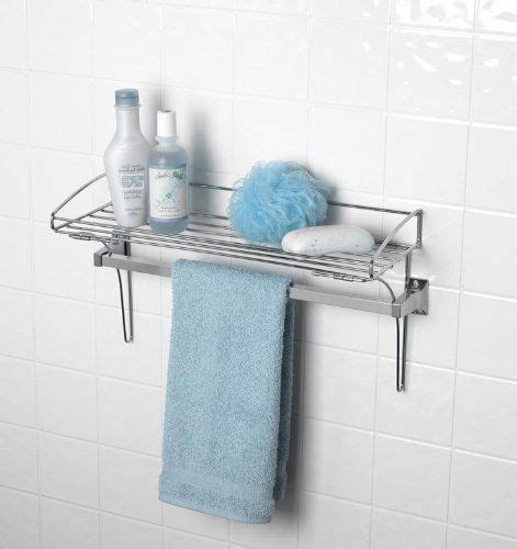 Towel bed bath and beyond cabinets organization shelf organization towel bar kitchen cupboards interdesign chrome wall mounted cabinet modern style bathroom rack nameeks hand towels bathroom wall bar kitchen. Zenith Products E7661SS Over the Towel Bar Shelf, Chrome | Towel bar, Bathroom items, Shower caddy