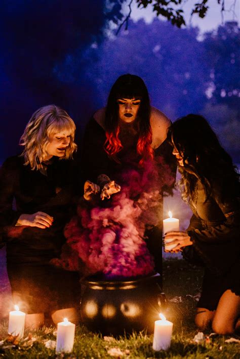 Witchy Photoshoot With Smoke Bombs Atomic Dolls Photography Witch Photos Sisters Photoshoot