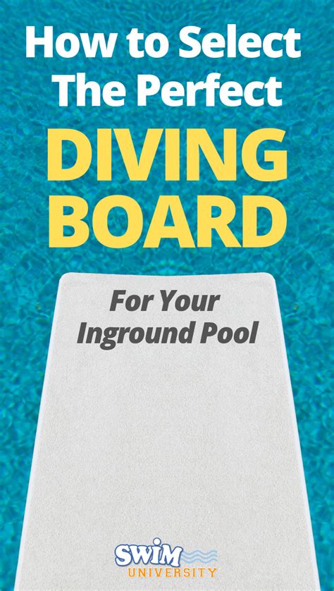 How To Select The Perfect Diving Board For Your Inground Pool Diving