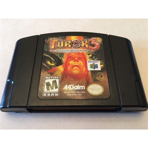 Turok 3 Shadow Of Oblivion For N64 Nintendo 64 Games Good Gameflip