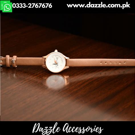 Camel Strap Girl Watch Dazzle Accessories