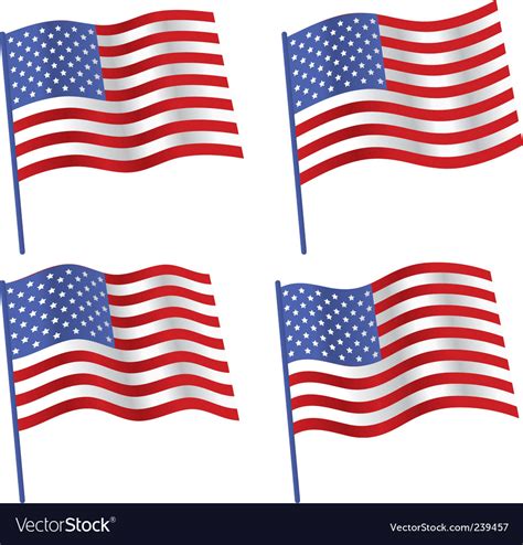 United states flag vector images. American flag Royalty Free Vector Image - VectorStock