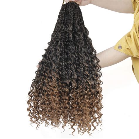 Buy Goddess Box Braids Crochet Hair 6packs Crochet Box Braids Curly
