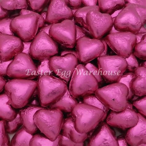 Milk Chocolate Hearts Pink 1kg 115 Pieces Made In Australia Using The Finest Belgian