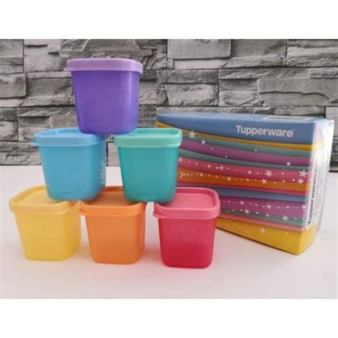 Tupperware Rainbow Cubes Ml Gift Set Shopee Malaysia