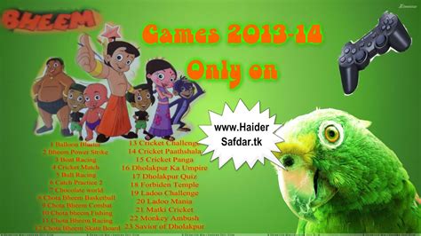Chota Bheem Games Collection 2013 14 1 To 23 Pc Games