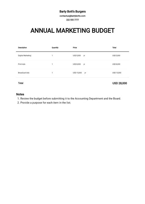 Free Marketing Budget Templates In Microsoft Excel Xls