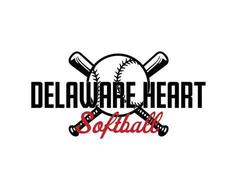 Delaware Heart Softball Logos On Behance