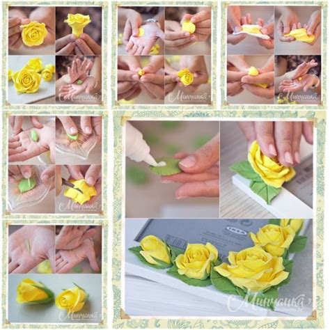 How To Make Beautiful Clay Yellow Rose Step By Step Diy