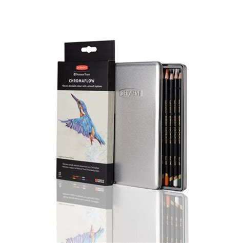 Derwent National Trust Chromaflow Pencils Broad Canvas