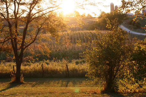Photozmoms Moments Beautiful Autumn Evening In Iowa