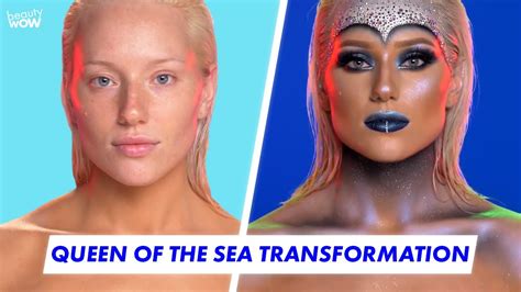 Stunning Mermaid Makeup Tutorial Glam Makeup Transformations Youtube