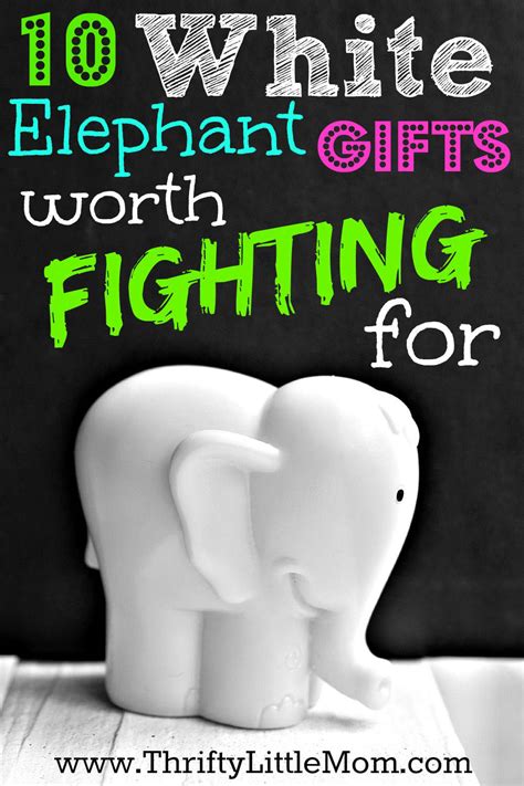 Maybe you would like to learn more about one of these? White Elephant Gifts Worth Fighting For » Thrifty Little Mom