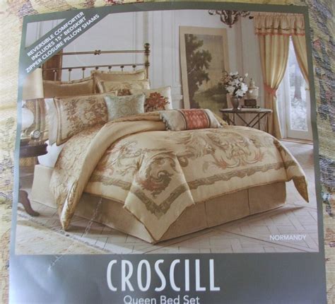 Sets usually come with a bed comforter two pillow cases and also a skirts for the trimming of the no matter which price range you choose cal king comforter sets clearance will always be more cost. CLEARANCE NEW CROSCILL NORMANDY QUEEN SIZE COMFORTER 4 ...