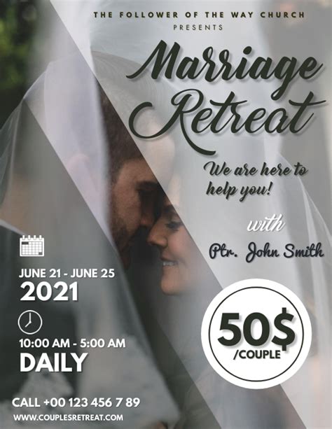 Couples Retreat Flyer Template Postermywall