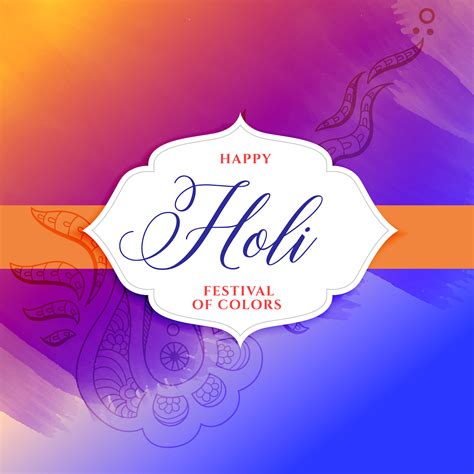 Happy Holi Festival Colorful Decorative Poster Design Download Free
